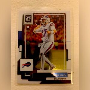 Panini optic donruss nfl card / Josh Allen QB